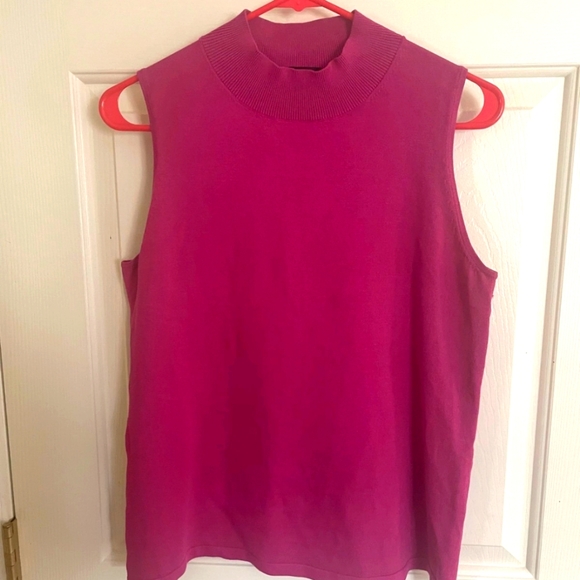 Ann Taylor Mock Neck Sleeveless Sweater - Picture 1 of 3